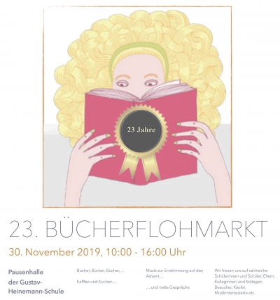 23. Bücherflohmarkt an 30.11.19, 10:00-16:00 in der GHS